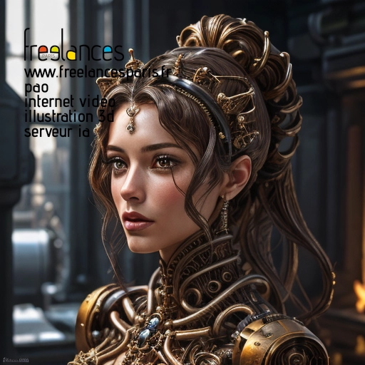 Pao internet vidéo illustration 3d serveur intelligence générative freelance paris studio de création 63W4SE31